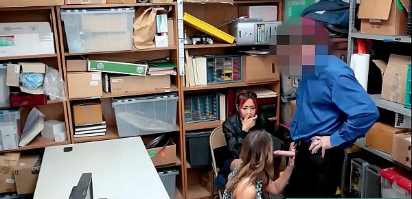  For Stealing in a Shop Is Obligated to See How Mom Suck a Big Cock - Teenrobbers.com